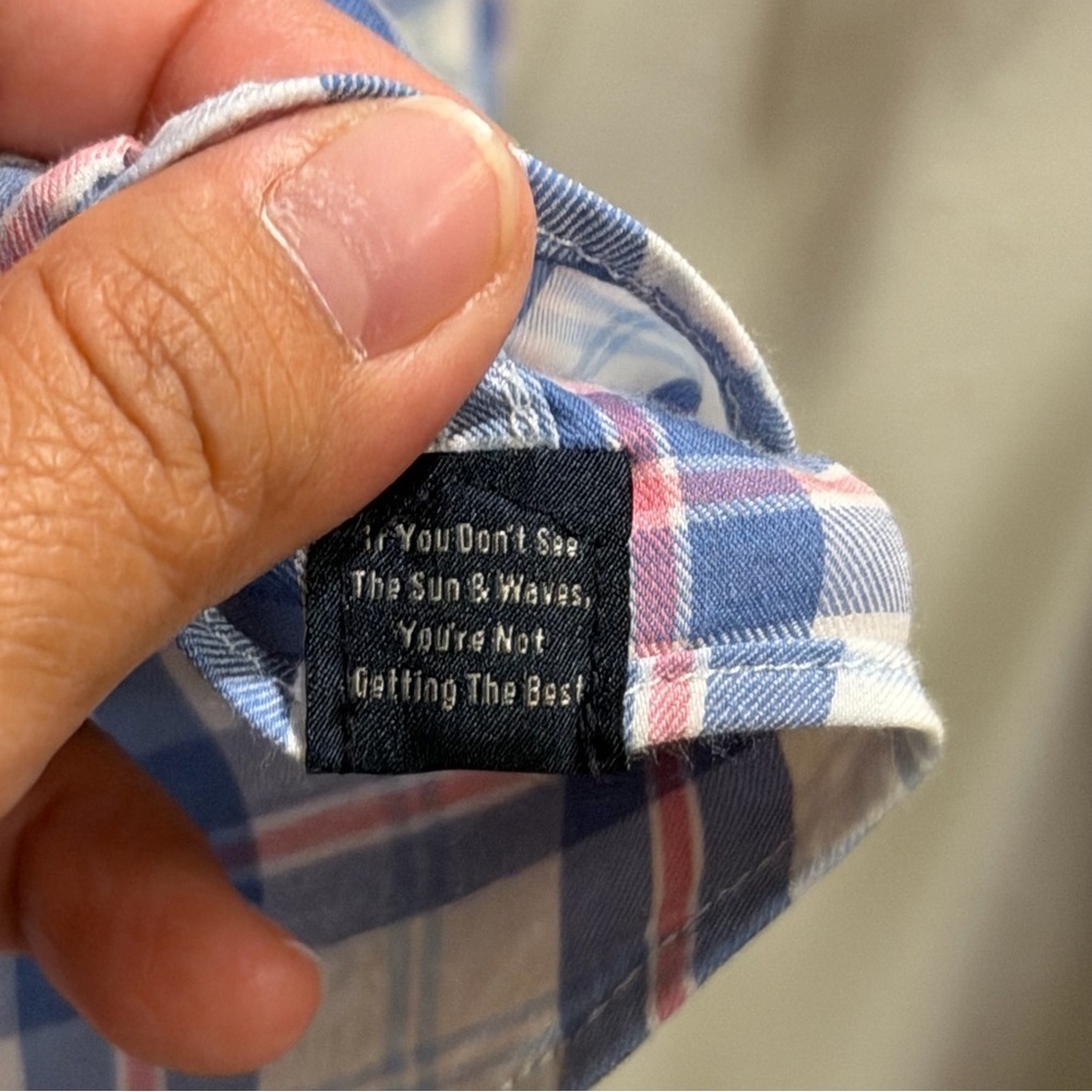 Faherty Men’s Large Plaid Movement Long Sleeve Flannel Button Down Shirt Casual - Picture 8 of 9